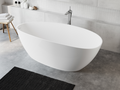 Cast marble bathtub AURIGA with overflow