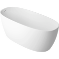 Cast marble bathtub MIRA with overflow