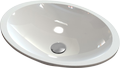 Cast marble countertop or inset washbasin Stella Oval