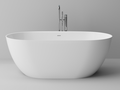 Cast marble bathtub ARA with overflow